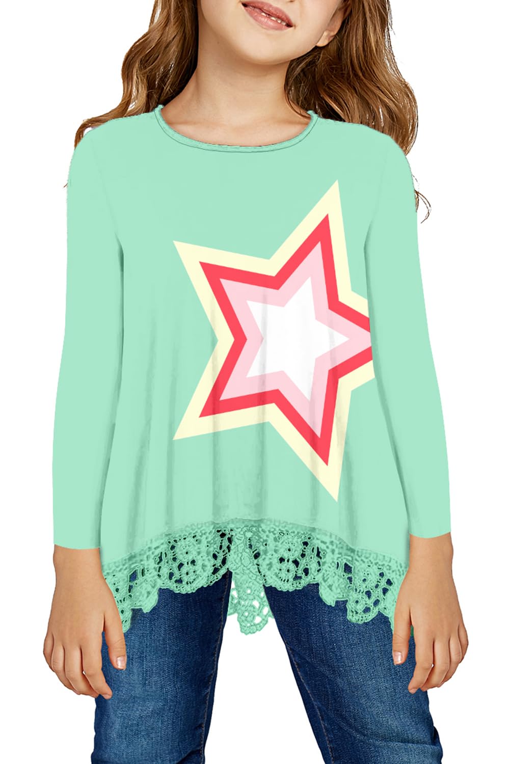 storeofbaby Girls' Casual Short Sleeve Tunic Top