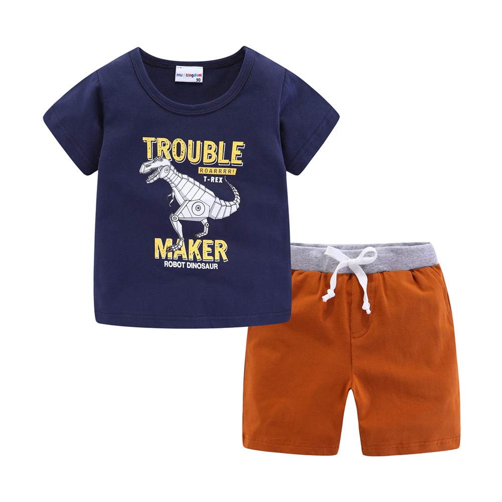Mud Kingdom Boys' Summer Shorts Set