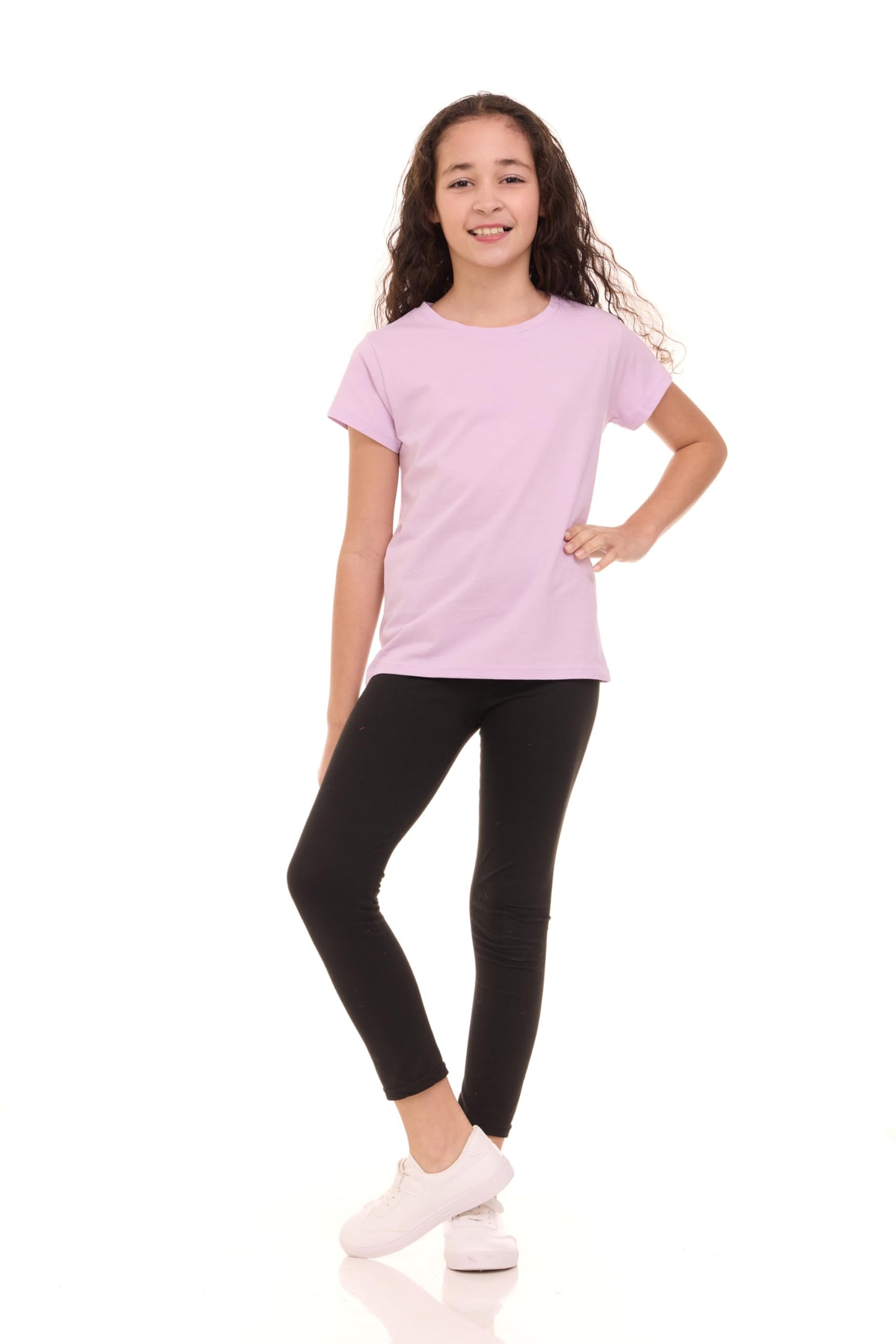 Pink Angel Girls' 8-Pack Cotton T-Shirts