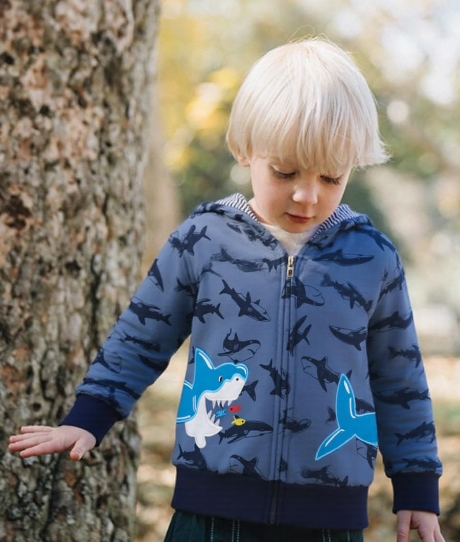 Popshion Toddler Boys' Dinosaur Hoodie Jacket