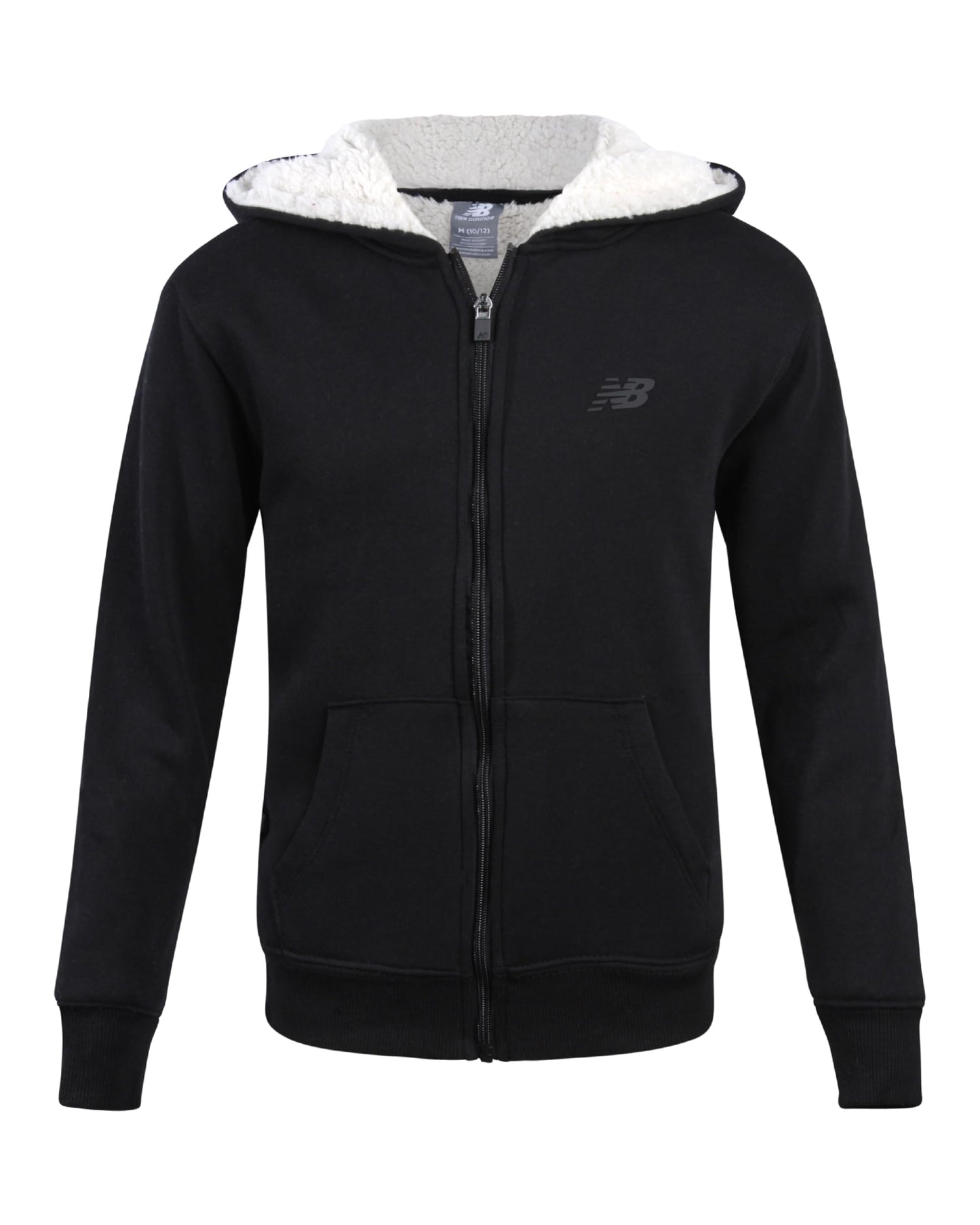 New Balance Boys' Sherpa-Lined Zip Hoodie