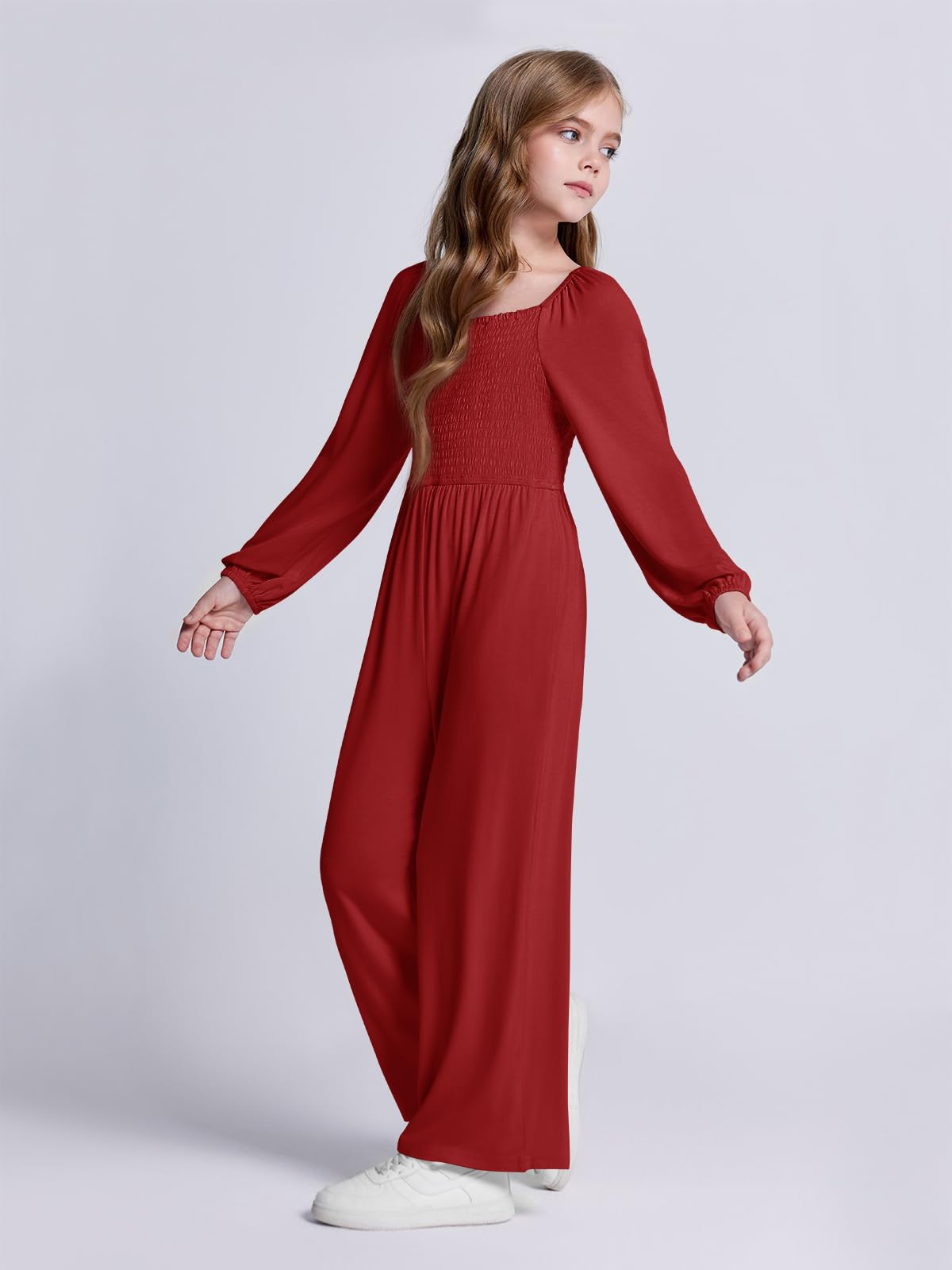 Haloumoning Girls Long Sleeve Jumpsuit