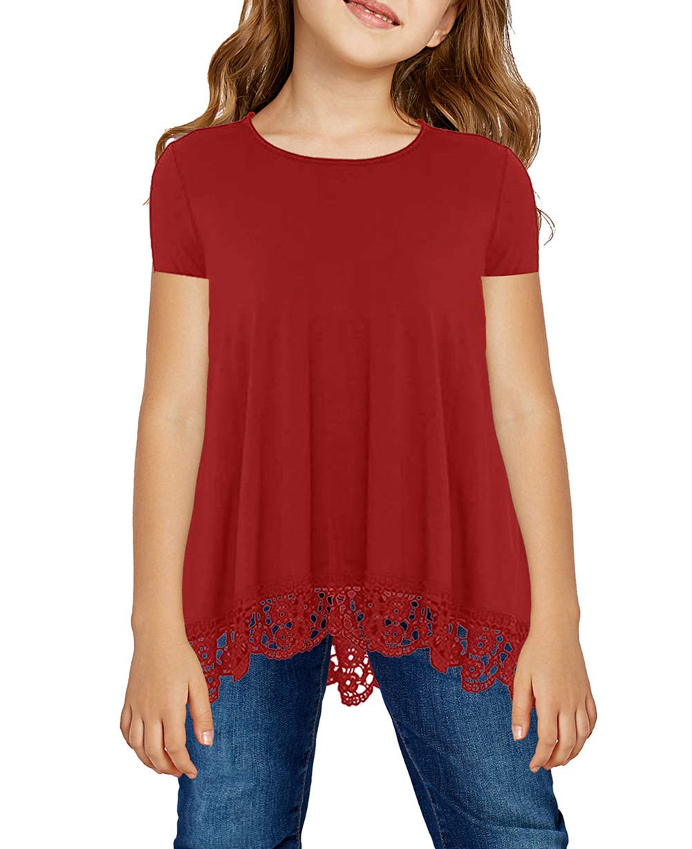 storeofbaby Girls' Casual Short Sleeve Tunic Top