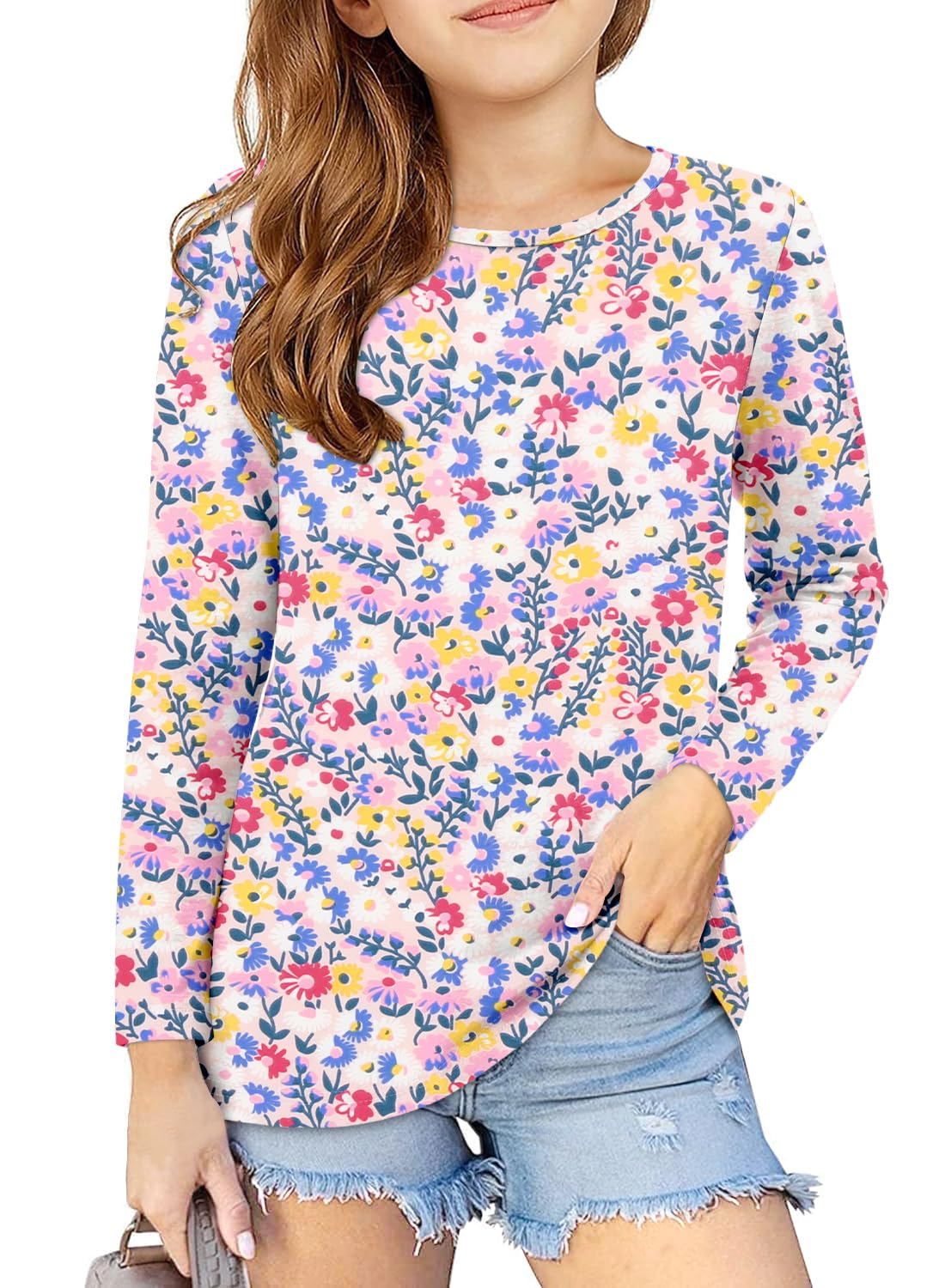 storeofbaby Girls' Long Sleeve Crewneck Top