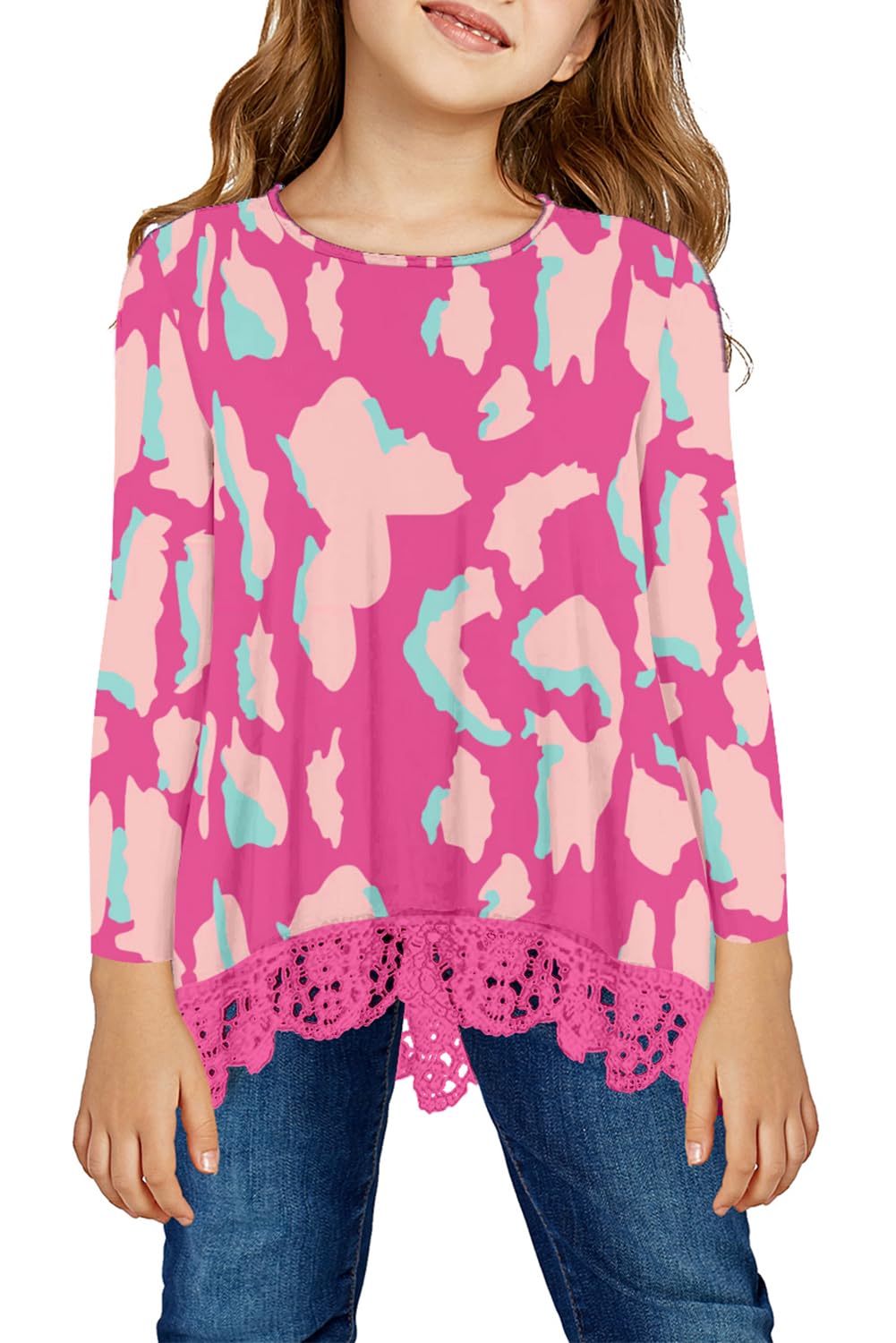 storeofbaby Girls' Casual Short Sleeve Tunic Top