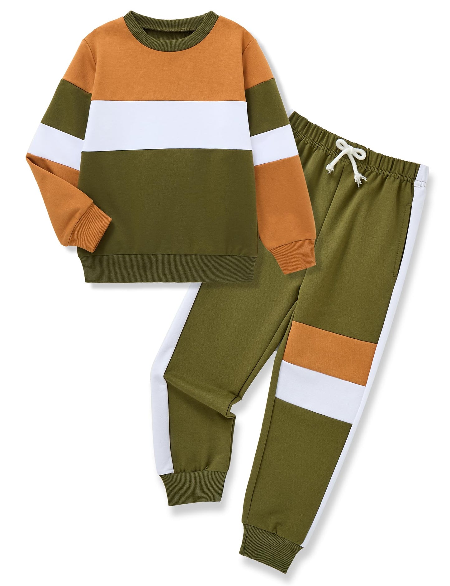 mkodopy Boys' Hoodie Sweatsuit Set
