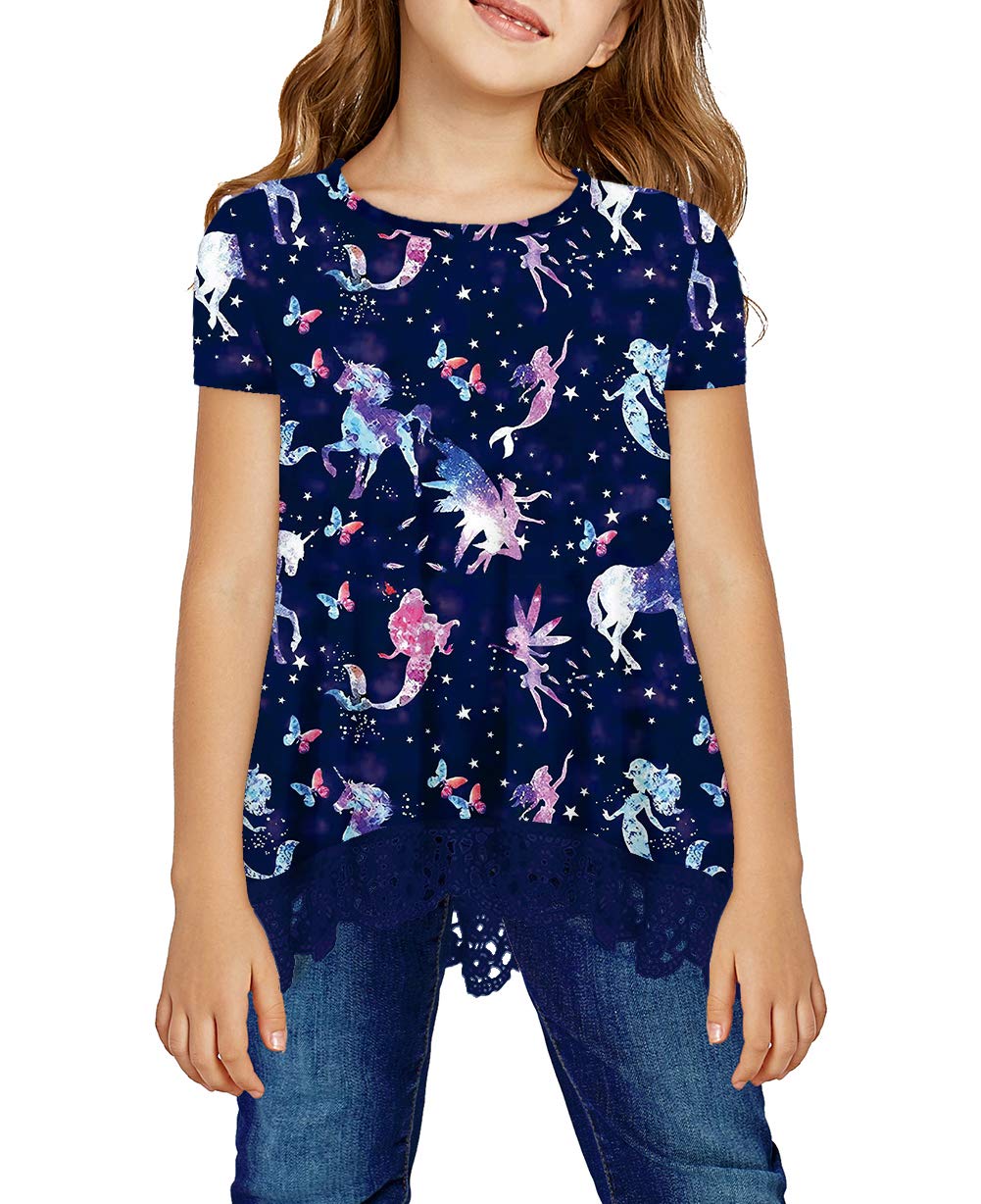 storeofbaby Girls' Casual Short Sleeve Tunic Top