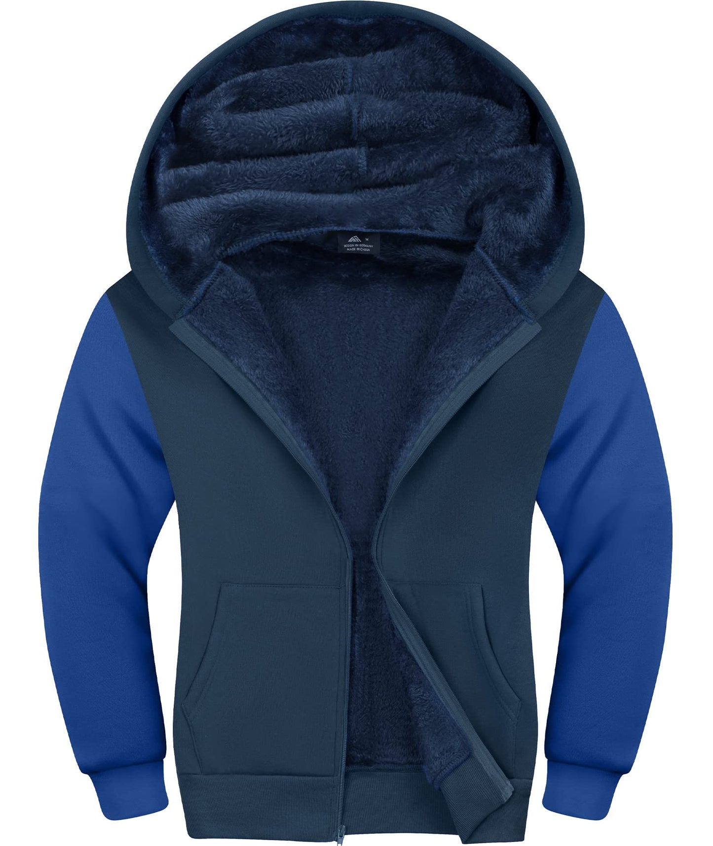 SWISSWELL Boys' Sherpa Fleece Zip Hoodie
