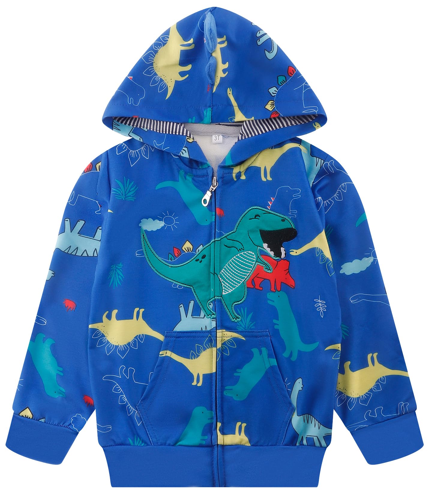 Popshion Toddler Boys' Dinosaur Hoodie Jacket