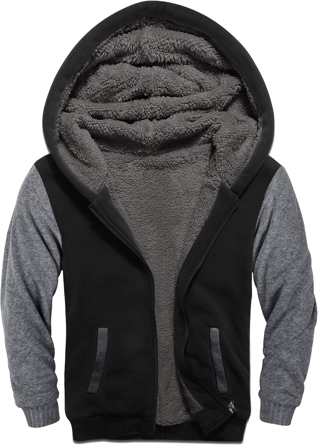 SWISSWELL Boys' Sherpa Fleece Zip Hoodie
