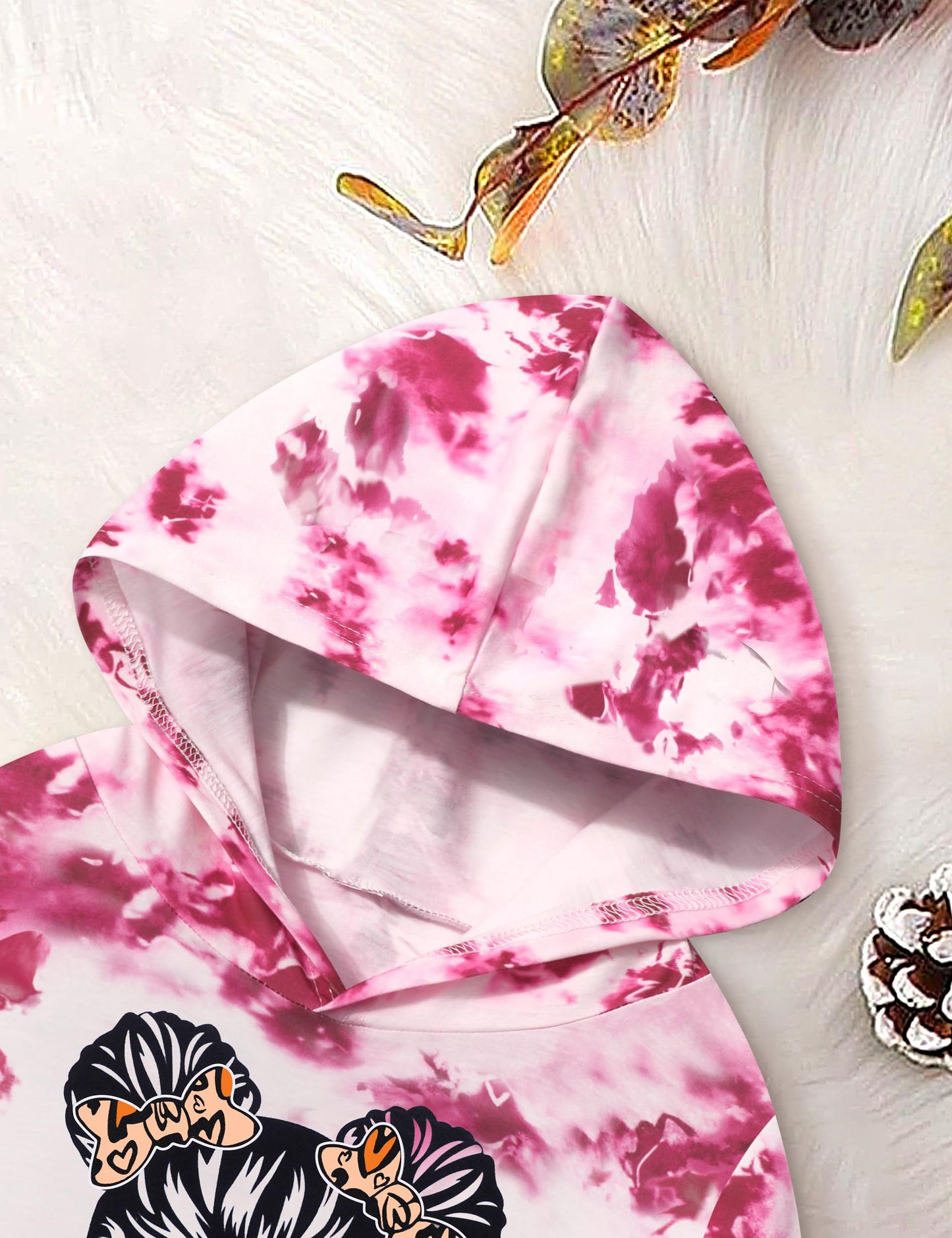 Toddler Girls' 2-Piece Tie Dye Sweatshirt & Pants Set