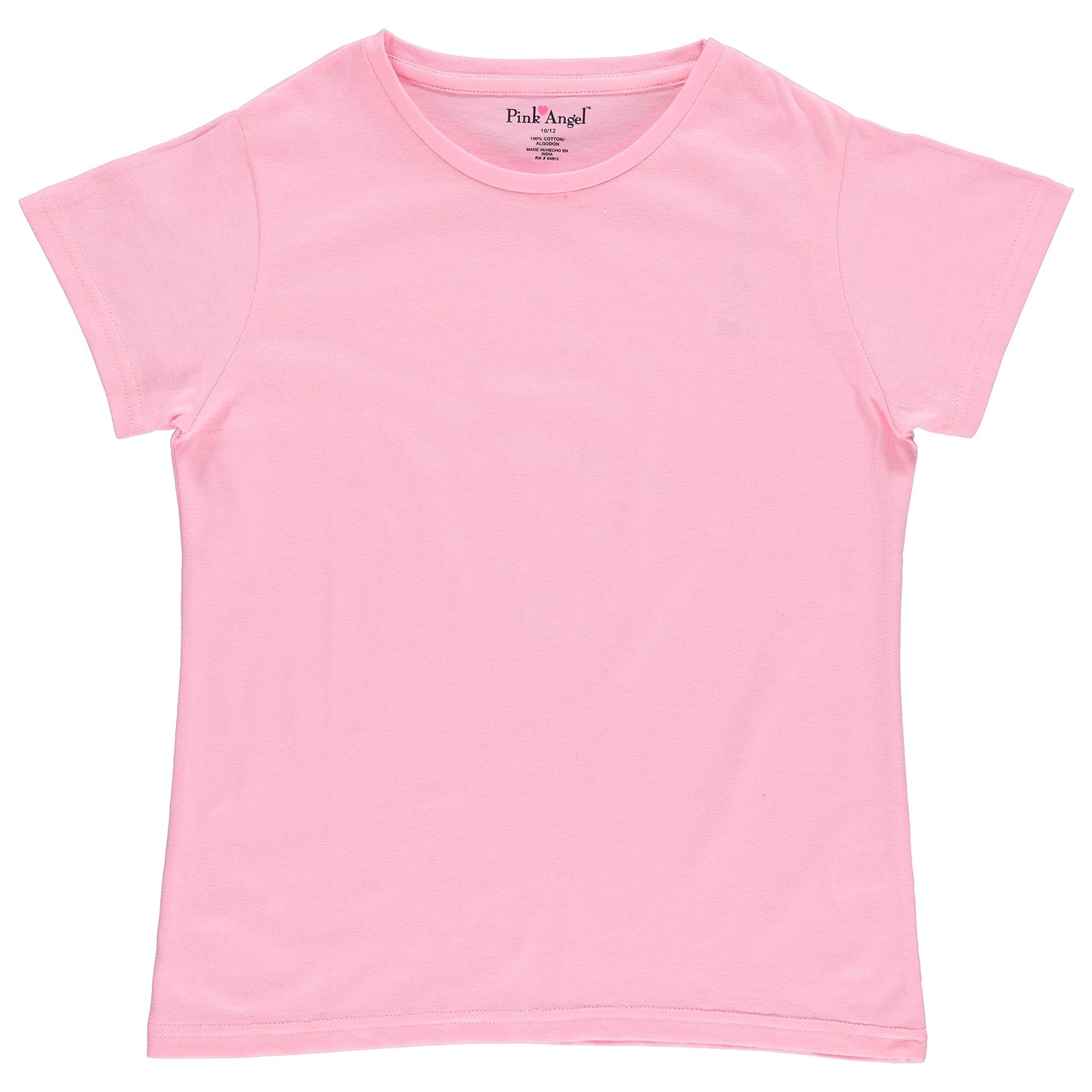 Pink Angel Girls' 8-Pack Cotton T-Shirts