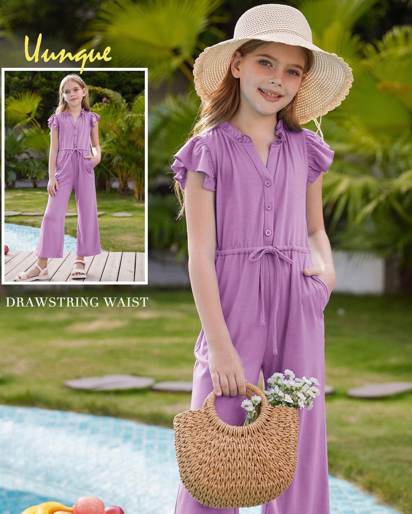 GRACE KARIN Girls Jumpsuit