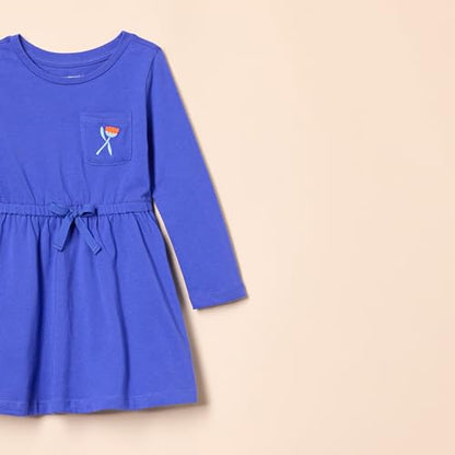 Amazon Essentials Girls' 4-Pack Long-Sleeve Outfit Set
