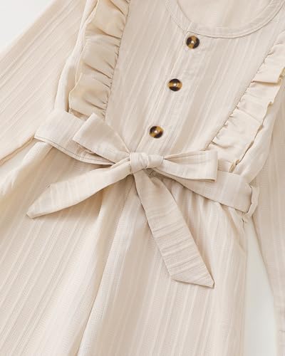 Girls Ruffle Sleeve Jumpsuit – Belted Wide Leg Romper