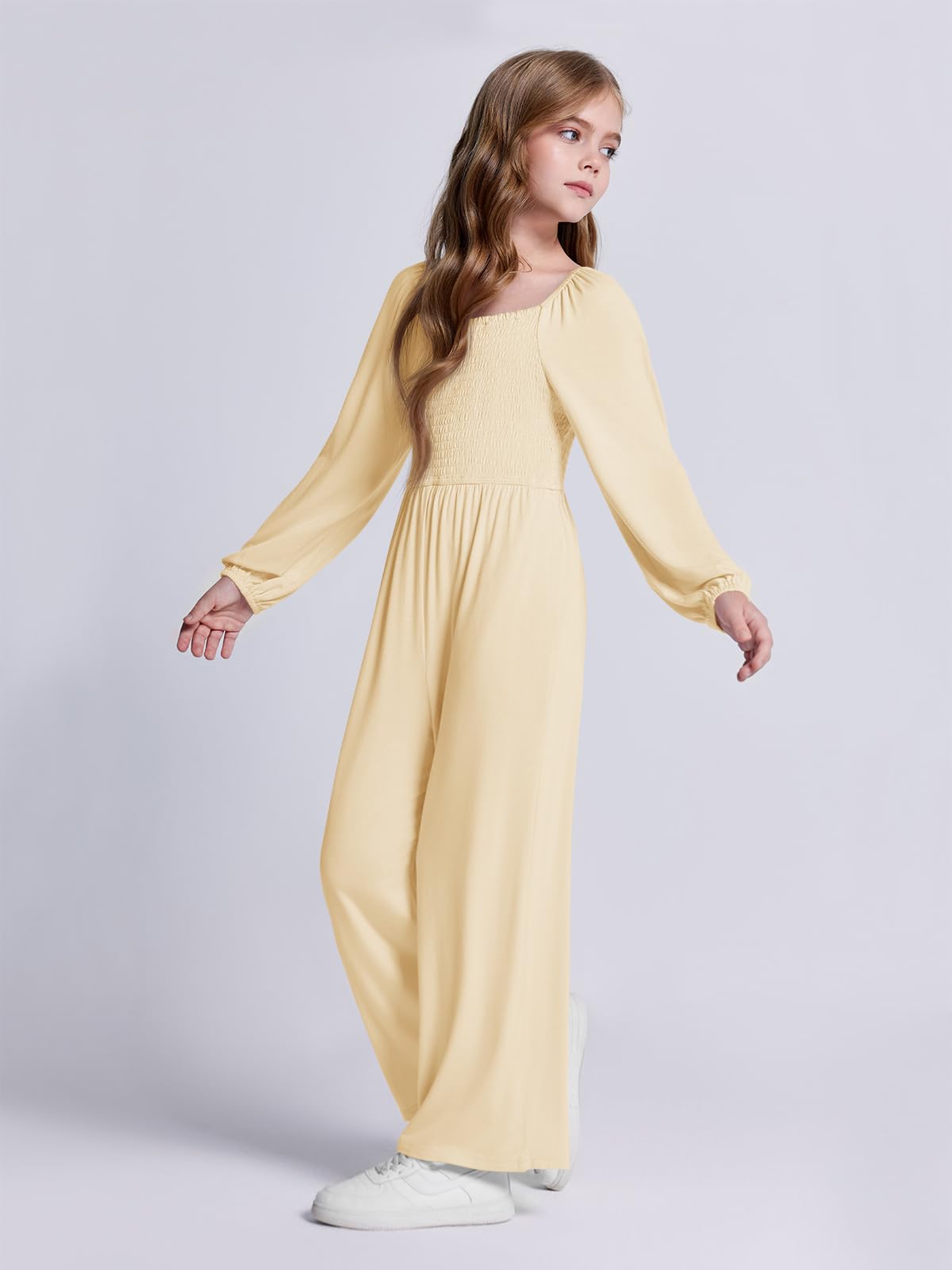 Haloumoning Girls Long Sleeve Jumpsuit