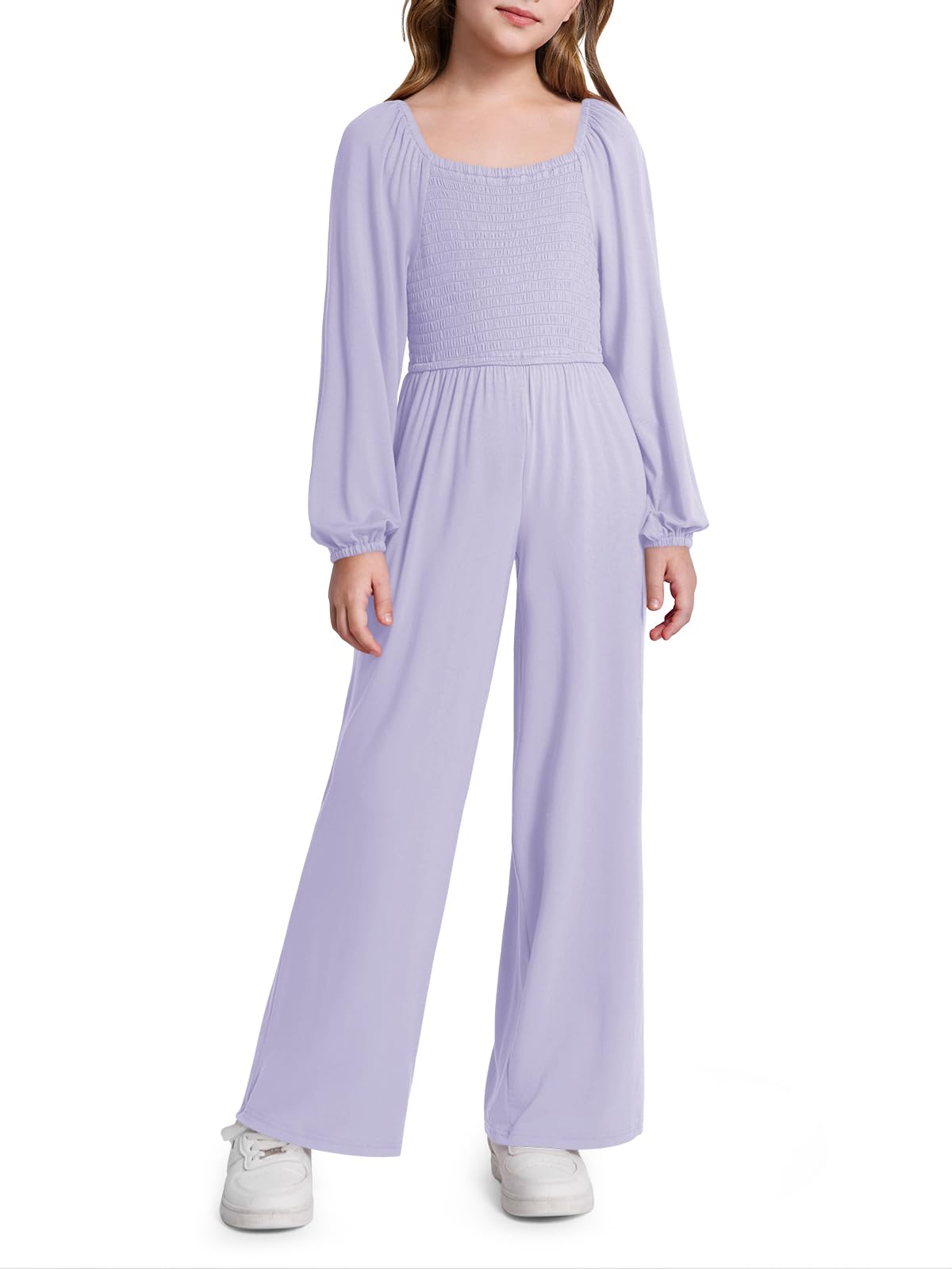 Haloumoning Girls Long Sleeve Jumpsuit