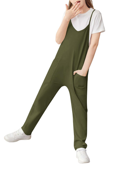 Cnkwei Girls Sleeveless Jumpsuit