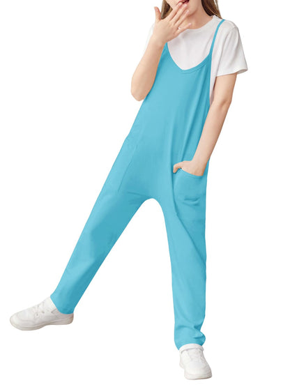 Cnkwei Girls Sleeveless Jumpsuit