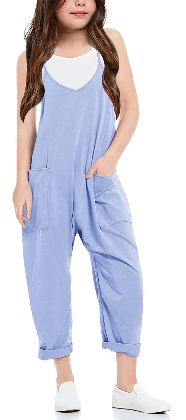 Cnkwei Girls Sleeveless Jumpsuit