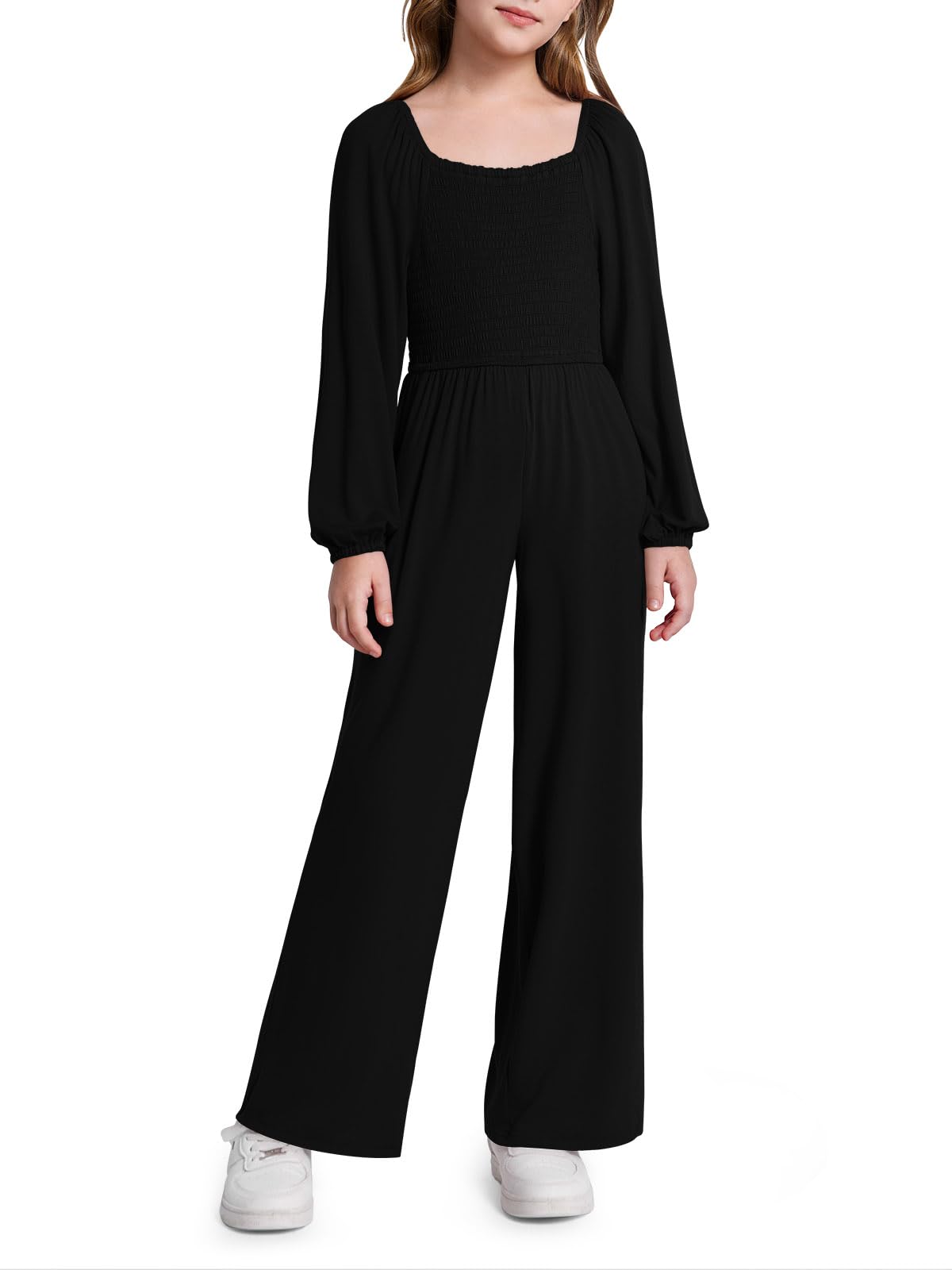 Haloumoning Girls Long Sleeve Jumpsuit