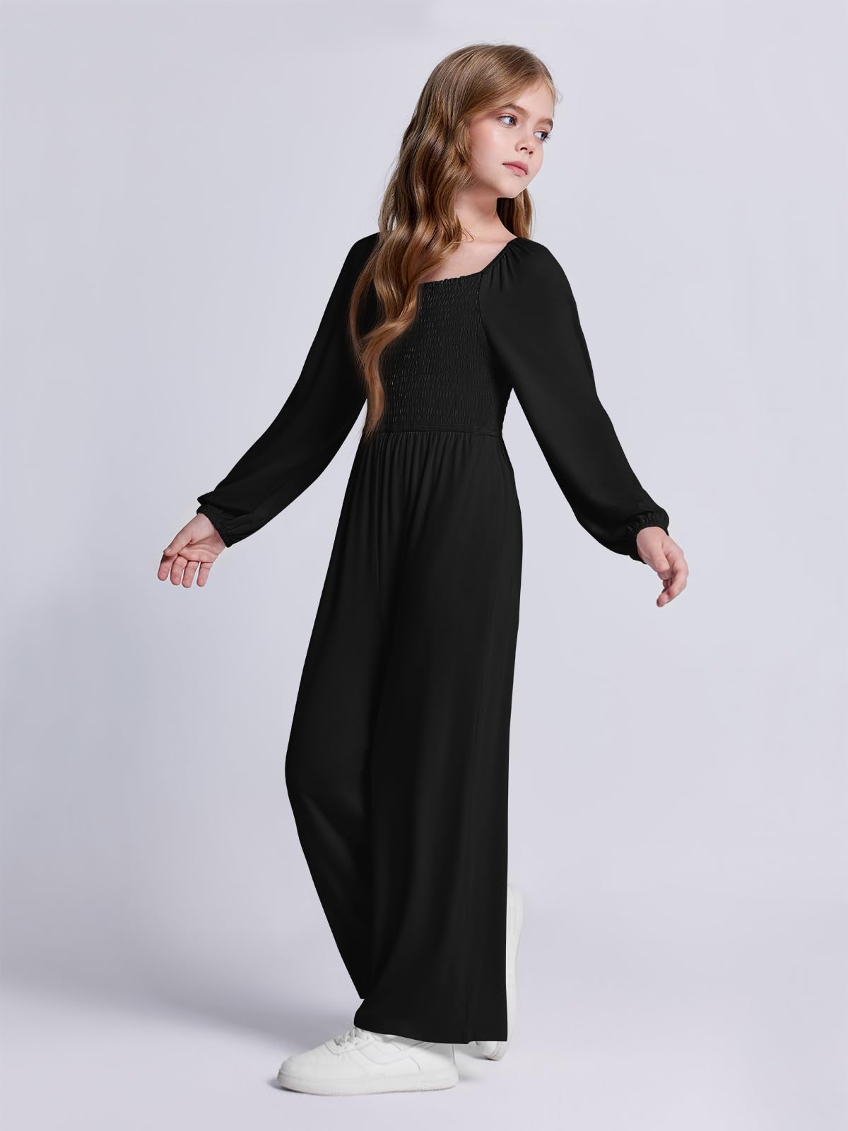 Haloumoning Girls Long Sleeve Jumpsuit