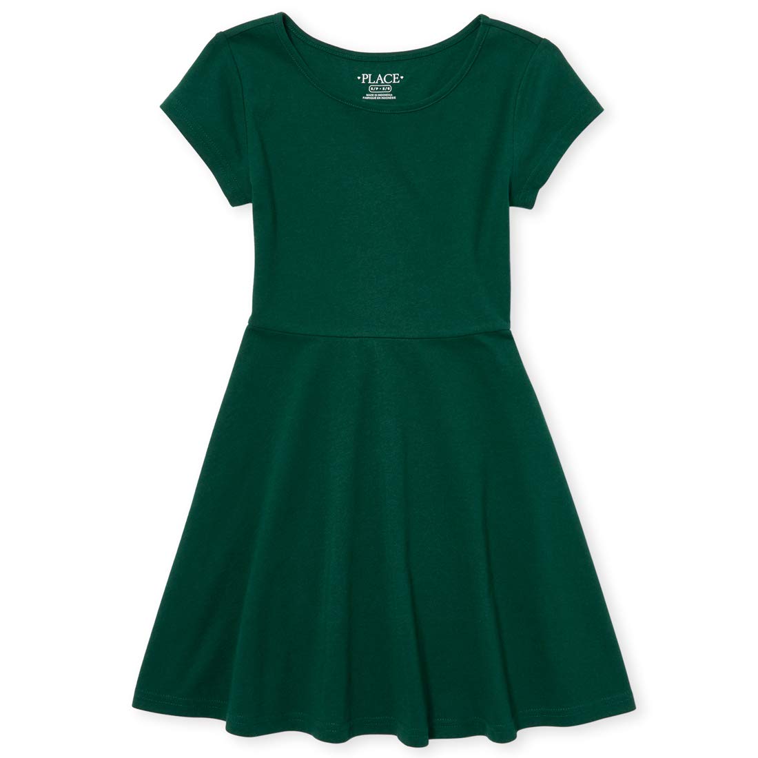 The Children'S Place Girls Short Sleeve Basic Skater Dress
