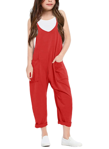 Cnkwei Girls Sleeveless Jumpsuit
