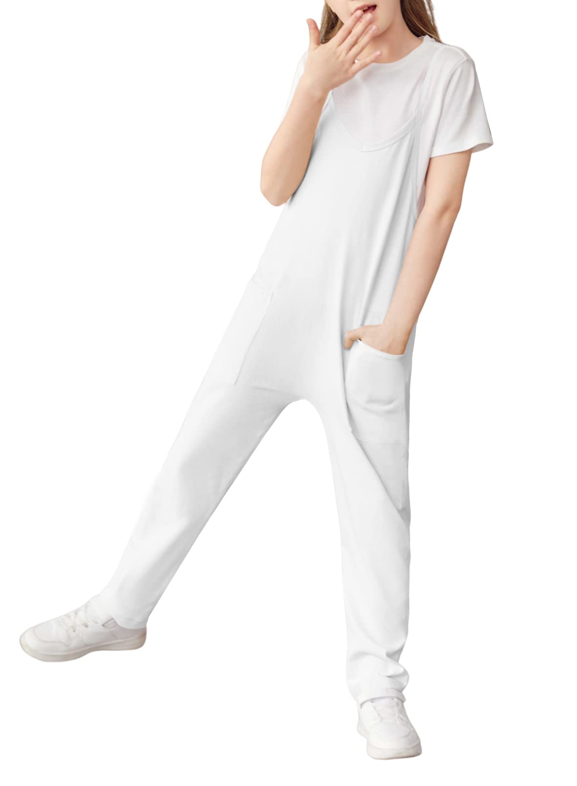 Cnkwei Girls Sleeveless Jumpsuit