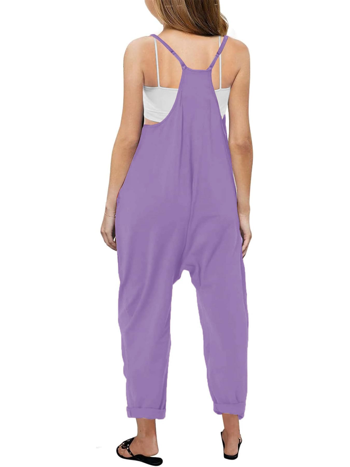Girls Casual Sleeveless Jumpsuit – Spaghetti Strap Overalls