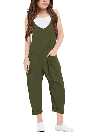Cnkwei Girls Sleeveless Jumpsuit