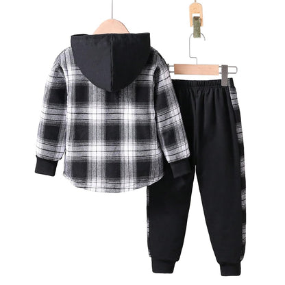 Toddler Boys' Plaid Outfit Set