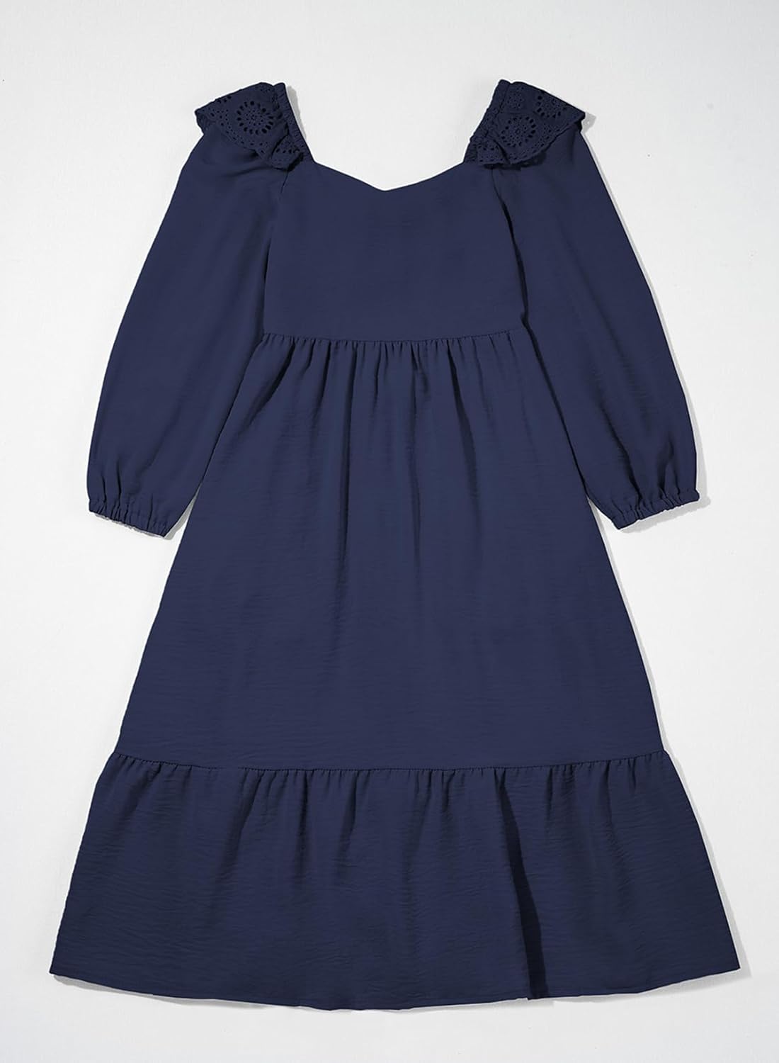blibean Tween Girls' Embroidered Tie-Back Dress