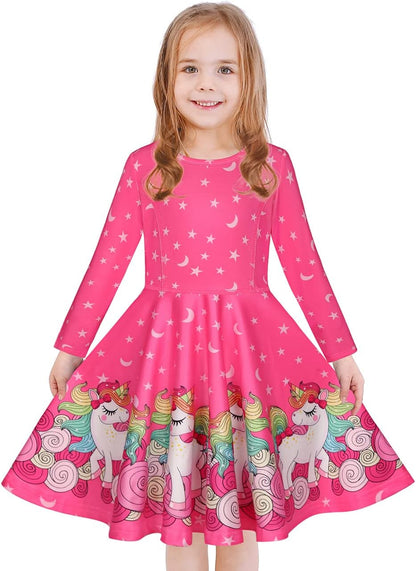 Girls' Unicorn & Mermaid Dress