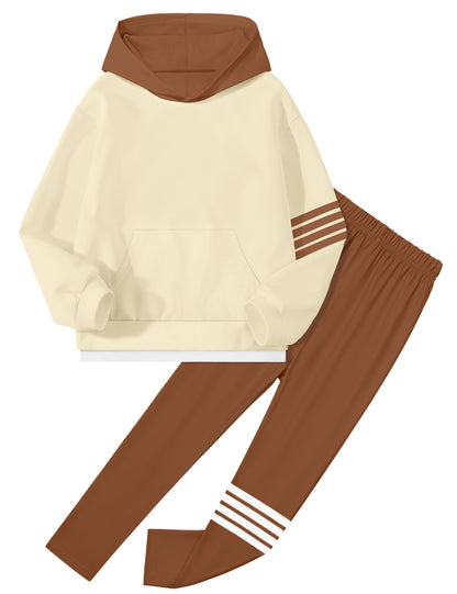 NECIOUS Girls' 2-Piece Hoodie & Leggings Set