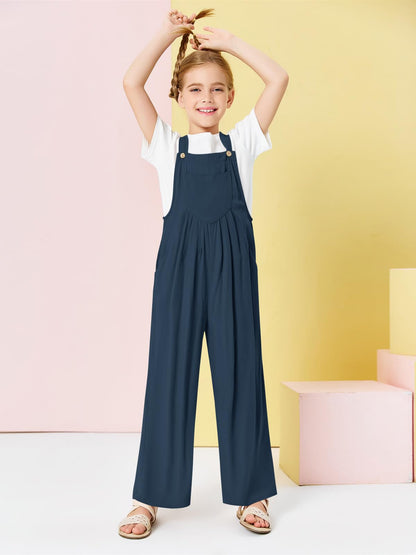 Haloumoning Girls Sleeveless Jumpsuit