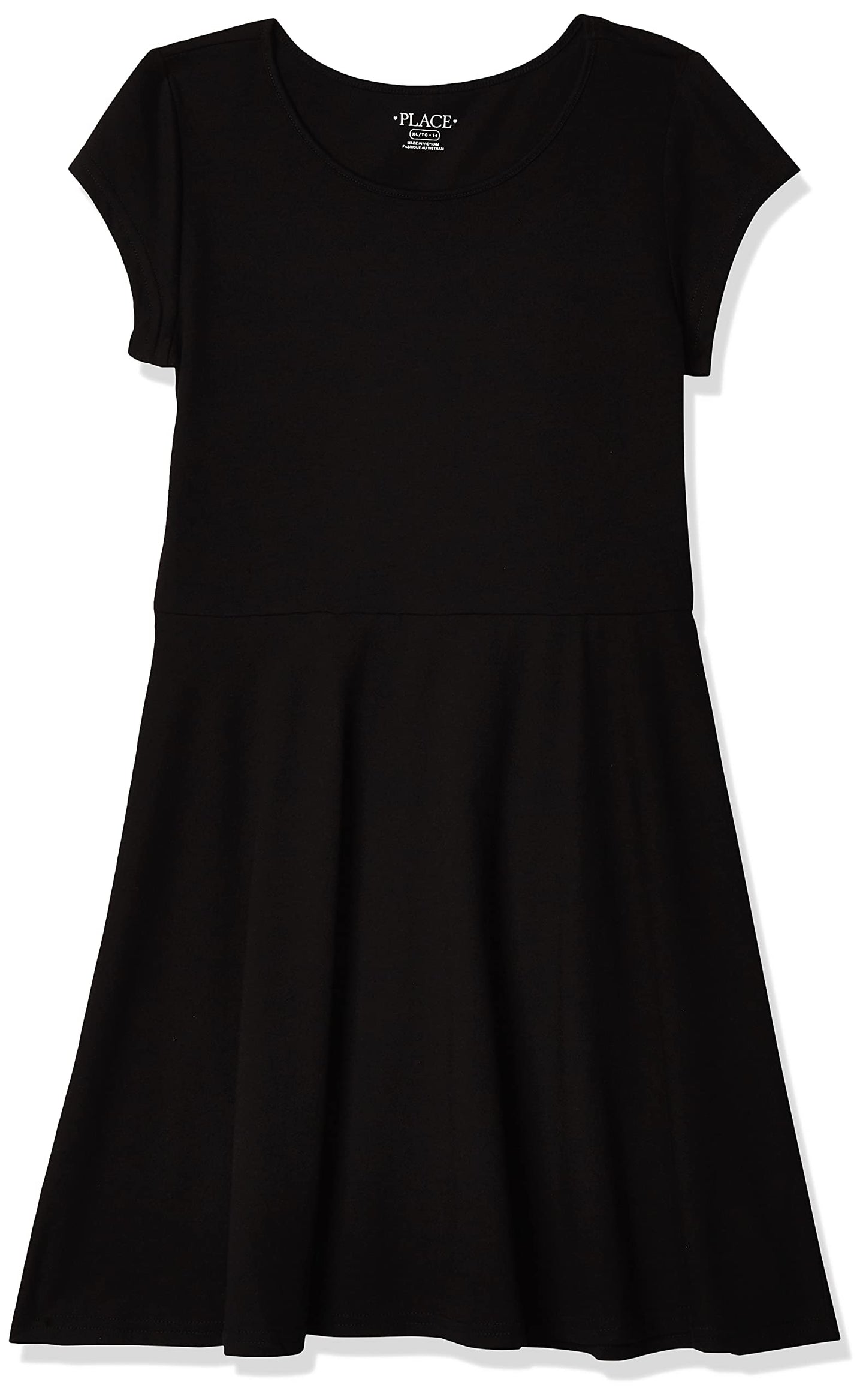 The Children'S Place Girls Short Sleeve Basic Skater Dress