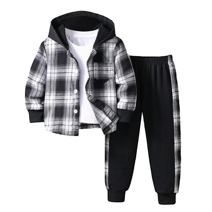 Toddler Boys' Plaid Outfit Set
