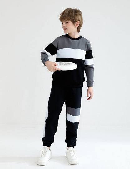mkodopy Boys' Hoodie Sweatsuit Set