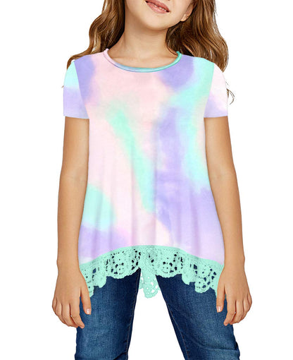 storeofbaby Girls' Casual Short Sleeve Tunic Top