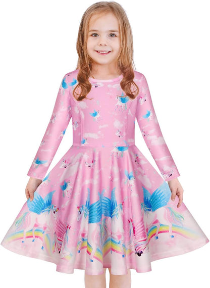 Girls' Unicorn & Mermaid Dress