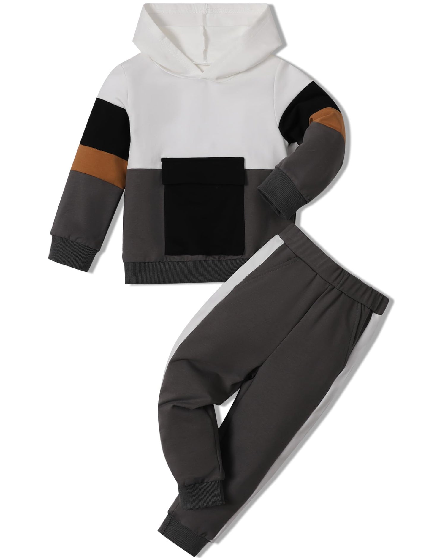 mkodopy Boys' Hoodie Sweatsuit Set