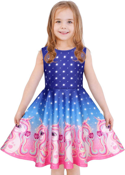Girls' Unicorn & Mermaid Dress