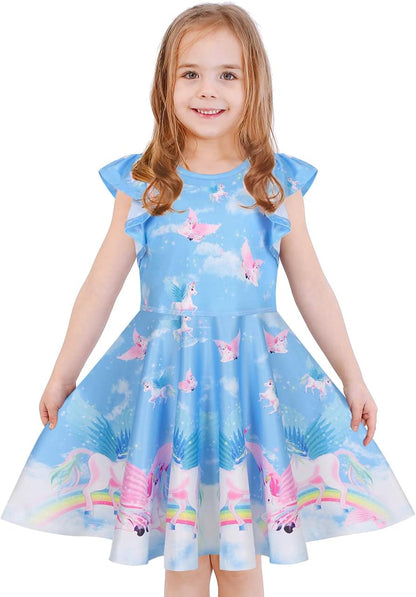 Girls' Unicorn & Mermaid Dress