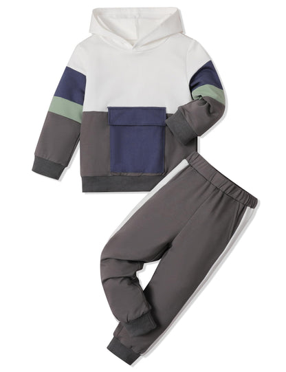 mkodopy Boys' Hoodie Sweatsuit Set