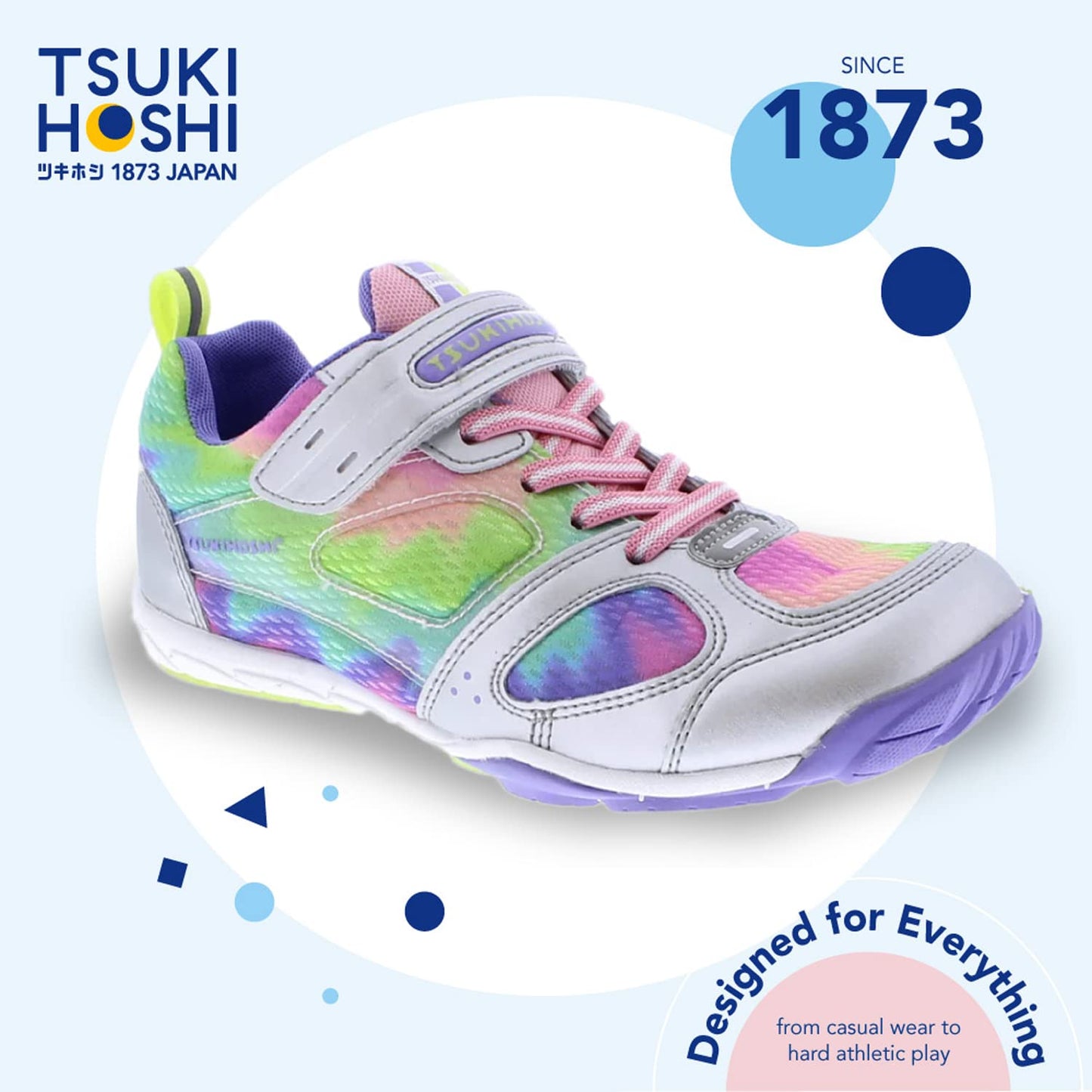 TSUKIHOSHI MAKO Kids' Strap Sneakers with Wide Toe Box