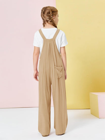 Haloumoning Girls Sleeveless Jumpsuit