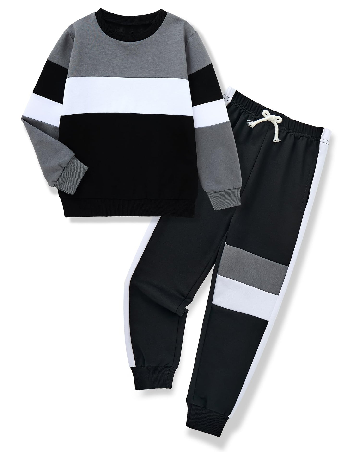 mkodopy Boys' Hoodie Sweatsuit Set
