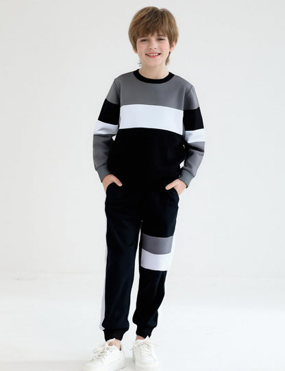 mkodopy Boys' Hoodie Sweatsuit Set