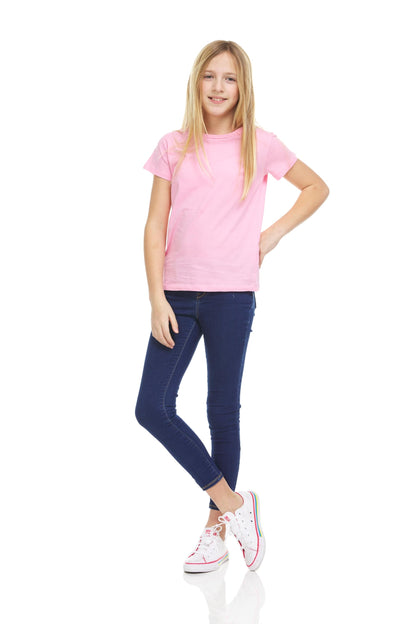Pink Angel Girls' 8-Pack Cotton T-Shirts